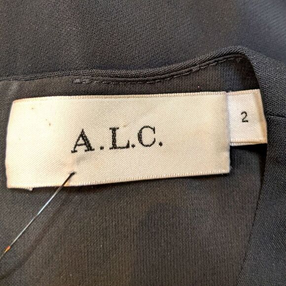 A.L.C. Black Studded Party Evening Shift Dress 2 - Picture 5 of 9